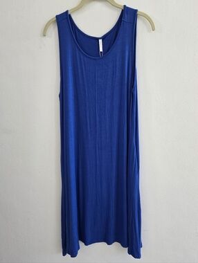 Bishuige Sleeveless Royal Blue Sleeveless Tank Dress Size XL